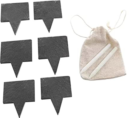 TOPPERFUN Etiquetas y Queso para Negra Cuadrada Lápices Pizarra Conveniente en Bolsa, Decorativas Escritura Cumpleaños Bodas para Pasteles y Repostería