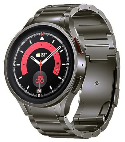 synsing 20mm Titan Armbänder kompatibel mit Galaxy Watch 7/6/5/4/FE 44mm 40mm, No Gap Metallarmband für Galaxy 6 Classic Band 47mm 43mm/5 Pro 45mm/4 Classic für Herren