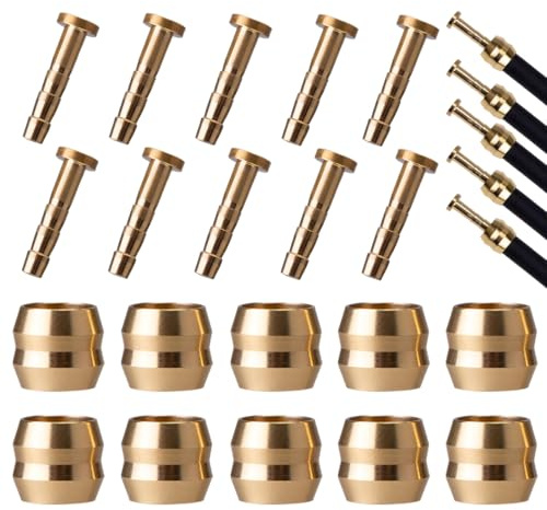 10 Set Scheibenbremse Olive Einsatz, Olive Steckereinsatz,Hydraulische Scheibenbremsschlauch, Fahrradschlauch Oliveneinsatz für BH90 Mountainbike,olive und pin