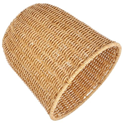 Cabilock Panier de Rangement Tressé Petit Corbeille Décorative et Organisateur de Bureau Portable pour Rangement Objets Divers