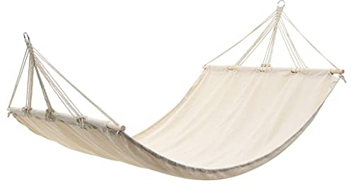 Mokuyary Hängematte Hängemattengestell Hängeliege Hängematten Cream für Rucksackreisen, Wandern, Garten, Terrasse, Camping