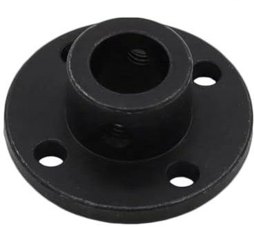 RC Components Parts For 1 Pcs Rigid Flange Coupling 6/8/10/12mm Iron Motor Guide Shaft Coupling Connector Kit Power Transmission Parts Hardware Black(10MM)