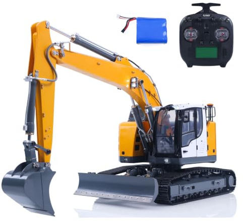 Toucan RC Hobby 1/14 Fernbedienung Hydraulikbagger LR926 RTR 2 Arme RC Bagger Dual Pumpen Licht Sound System Baufahrzeug Öffnende Türen Fuss ST8 Licht- und Tontechnik Lagerware Modellgeschenk