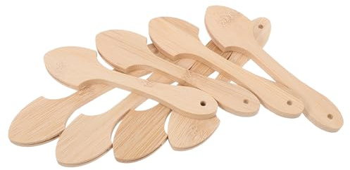 CHICAMPERA 8 Pezzi Bastoncini Artigianali in Legno senza Bave 8 Manici per Ventaglio Stile Cinese Antico