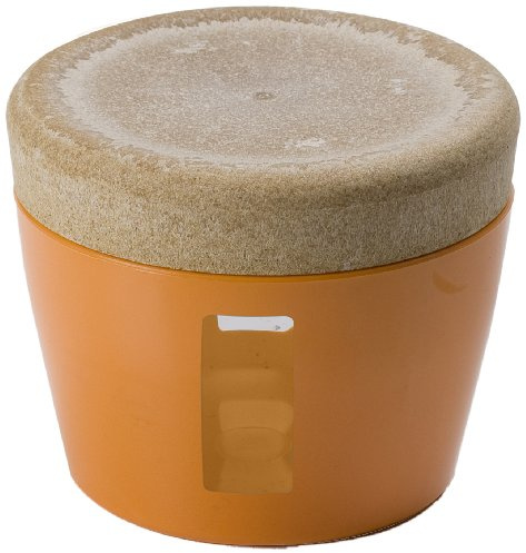 OMADA Barattolo in Plastica con Coperchio da 0,5L, per Freschezza Alimenti | Contenitore Dispensa con Finestra Trasparente per Sale, Zucchero o Caffè, 12x H10 cm, Collezione Ecoliving