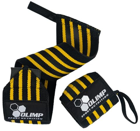 Olimp Handgelenk Bandagen Gym 46cm - Handgelenkstütze Sport Fitness Crossfit - Kraftsport Handgelenkbandagen für Frauen & Männer - Wrist Wraps Bodybuilding