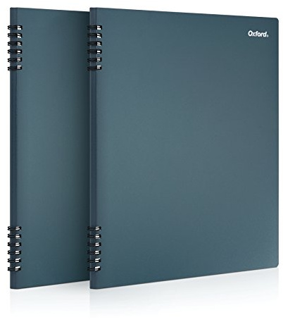 Oxford Stone Paper Notebook, School Notebooks, Journal for Writing, 8-1/2 x 11, Blue Cover, 60 Sheets, 2 Pack (161646)