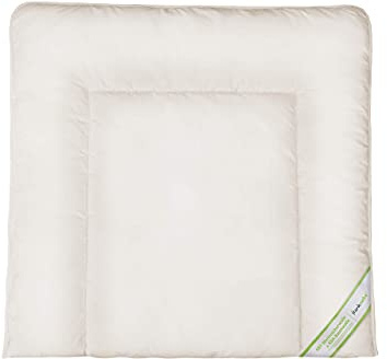 franknatur Bauchschläferkissen 80x80 Kissen Bio Baumwolle und Schurwolle | flaches Kissen mit Bezug aus Bio Baumwolle, weiche Füllung aus Bio Schurwolle, atmungsaktiv, waschbar, Oeko-TEX
