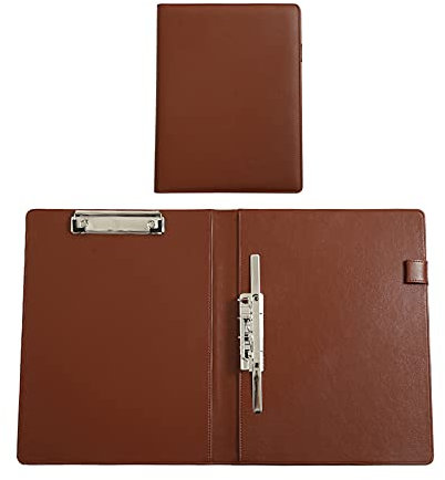 Liudan Planchettes à Pince Dossier de Couverture de Pliage 2 Paquets A4 avec dossiers à Double Dossier Bande de liant Multifonctions avec Porte-Stylo pour l'école, Bureau, Entreprise Porte Document