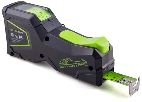 GATORTAPE MK2.0 – Precision Retractable Measuring Tape (Centimetres & Inches) | Top-View Internal Reading | Ideal for DIY, Carpentry & Construction
