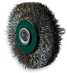 Kibros Lot 3 brosses circulaires tige Ø 50 mm inox souple 12 mm | Fil inox souple Ø 0,20 mm, 2 rang(s), tige Ø 50 mm, pour perceuse ou visseuse à mandrin.