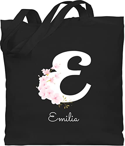 Geschenk mit Namen personalisiert by Shirtracer - Baumwolltasche - Initialen - Personalisierte Geschenke mit Buchstaben Mädchen Geschenkideen mit Namen Frauen