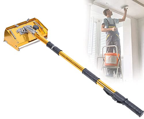 CGLYYDS Drywall Flat Finishing Werkzeuge,Trockenbau-Taping Flat Finishing Set Griff Einstellbare Taping Werkzeuge,mit 98-180 cm Griff Erweiterung,für Zimmer