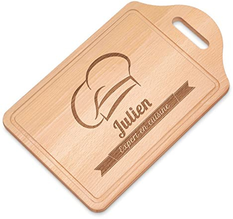 Maverton Planche à découper à personnaliser pour homme, Planche apero | Planche apero pour chef de cuisine, Plateau fromage pour papa, pour anniversaire, cuisine accessoire pour lui, toque de chef
