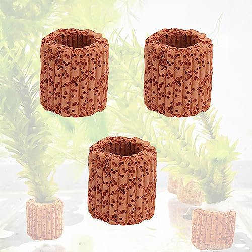 zalati Wasserpflanzen-Ringe, 30 Stück, feste Halterung für Aquarien, Keramik, für Landschaftsgestaltung, Aquarium-Zubehör