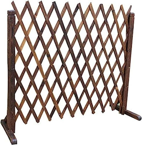 Trästaket, oberoende teleskopisk gallerbräda för utomhusbruk, staketbräda för heminredning/trädgårdsgallerdekoration/staket för husdjur (Storlek: 120 * 120 cm) interesting