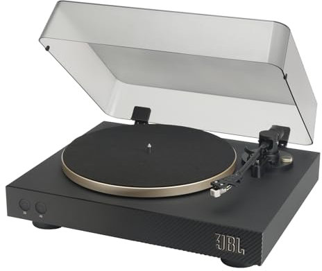 JBL Spinner BT – Hochwertiger Schallplattenspieler mit Bluetooth und aptXTM HD – Schwarz und Gold