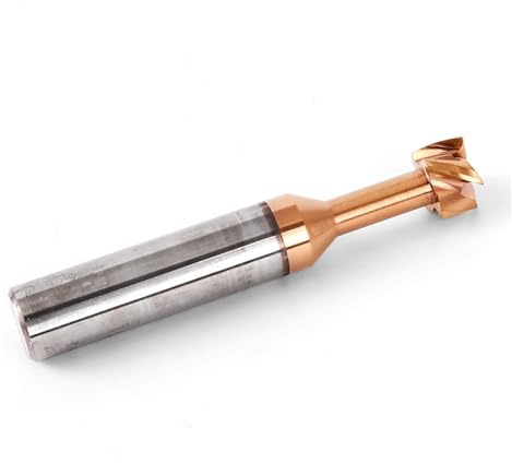 1 Stück T-Nut-Schaftfräser HRC55 4 Nuten Hartmetall-Schaftfräser 3–12 mm Schnittdurchmesser 0,5–5 mm Tiefe Metall-Wolframstahl-Schaftfräser CNC-Schneidwerkzeuge (Size : 12x3xD12x60L)