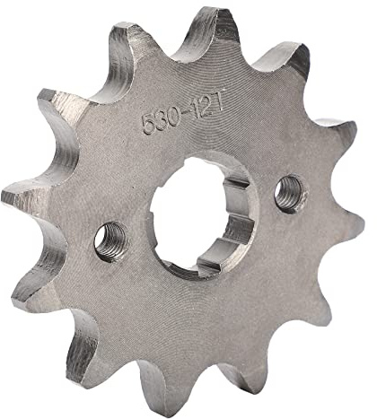 Pignone Motore Anteriore in Lega di Acciaio 12T 17mm 30mm Accessorio di Montaggio Adatto per Catena 530 Pit Bike Mini ATV