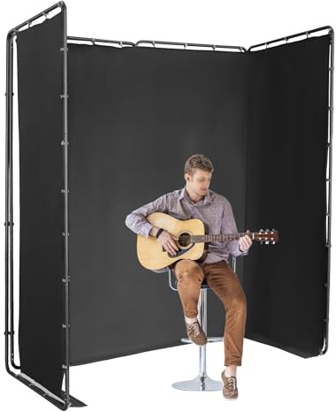 Backdrop Stand fotografi bakgrund stativ med svart trasa 4 x 2,4 m vikbar med bärväska för YouTube videor ID foton bröllop produktfotografering