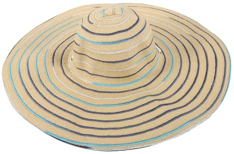 Ipetboom übergroßer Strohhut Strand UV Sonnenhut Floppy-Sonnenstrohhüte elegant damenhut damenmützen frauenmützen damenhüte Großer Hut Sonnenfestes Stirnband Gewebter Sonnenschutzhut