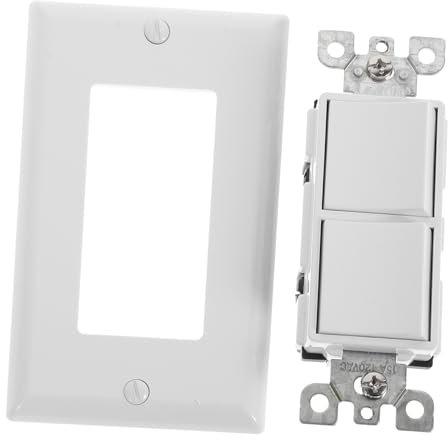 VILLCASE 2 Doppio interruttore a rocker circondare interruttore della luce a doppia accensione interruttori elettrici a muro moderno della luce ferro da stiro