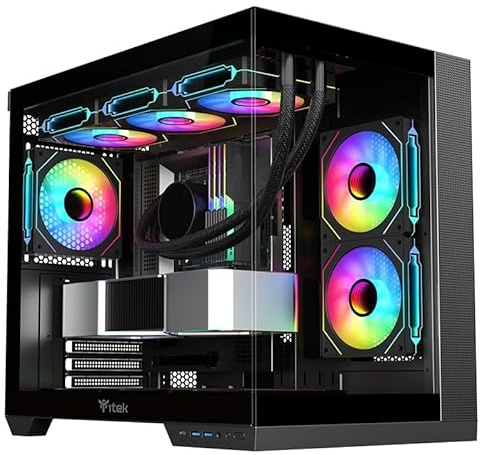 EMCA4 Computer Gaming PC Assemblato Ryzen 7 7800X3D - RTX 9070XT 16GB - SSD M.2 1TB nvme Gen4 - Ram 32GB DDR5 6000mhz EXPO - RGB - Windows 11 - B850 WIFI - Dissipatore a Liquido 360mm-