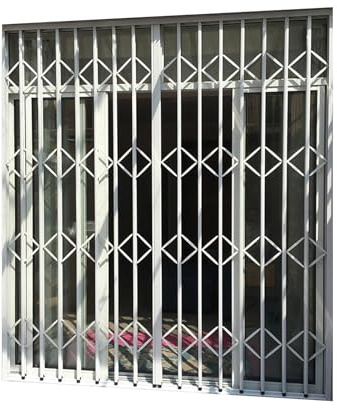 Aluminum Alloy Folding Anti-Theft Window Security Fence, Customizable Size (90x140cm), Durable Sliding Guard for Bedroom & Dormitory, Prevent Burglary Protection