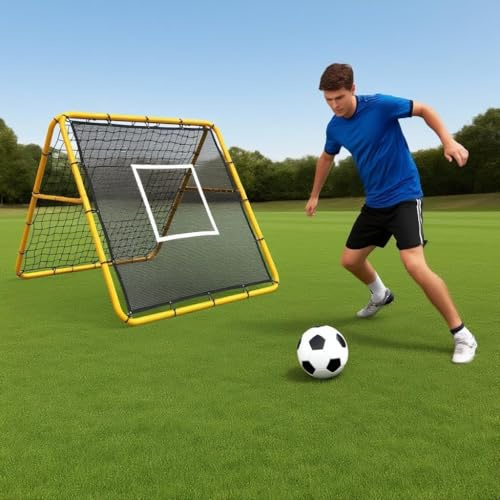 Fußball Rebounder, Rebound Netz | Prellwand | Hilfsmittel Und Ausrüstung Für Das Geschicklichkeitstraining Für Kinder, Teenager Und Alle Altersgruppen – Kick-Back/Tragbar