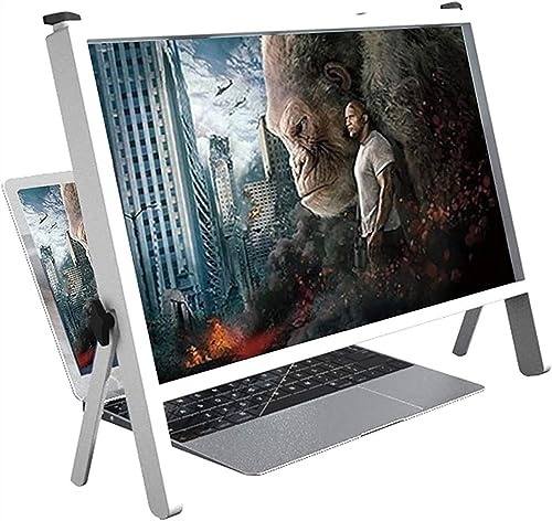 KJMWXOP 21 Inch Computer Screen Magnifier For Laptop,Video Monitor Magnifier Amplifier Holder For Phone Laptop, Ultra-Clear Projector