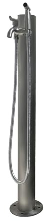 Colonne À Eau De Jardin Autoportante, Colonne d'eau De Jardin Cylindrique en Acier Inoxydable, Bouche d'incendie de Tuyau d'eau de Fissure Antigel Extérieure(95 * 4.5cm/37.4 * 1.8in)