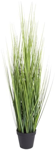 Botanic-Haus künstliches Grasarrangement (Kunstgras/künstliches Gras) im schwarzen Kunststofftopf, Farbe grün, Höhe ca. 86 cm