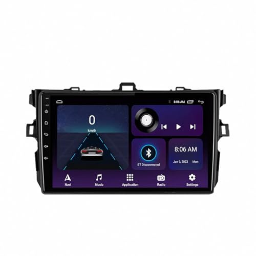 Carplay-Skärm för Toyota E140 E150 2007-2013 Röststyrning, Gps-Navigering, Med Kamera, Dashcam, Wifi, Bluetooth Bilradio Stereo Gps Navi, 4 Kärna 1G＋32G