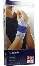 MANUTRAIN Handgelenkbandage Gr.3 links schwarz 1 Stück