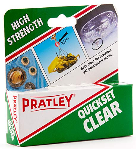 1 x Pratley Quick Set Clear Epoxy Liquid Glue Adhesive 2 x 18ml Tubes 86143 New