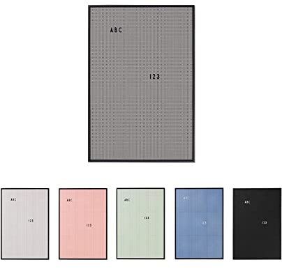 Design Letters Letterboard A2 Dunkel Grau | Stecktafel 66x45 cm | Memoboard | Filz-Buchstabentafel zur Dekoration | Message Board für zimmer deko, büro deko, Wanddeko |Stecktafel Buchstaben, Memotafel