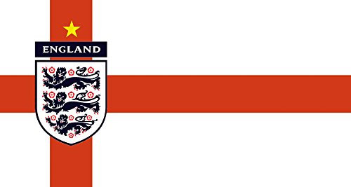 Oedim Bandera de Inglaterra Campeona del Mundo | Especial Mundial 2018 Rusia 150x80cm | Bandera de Inglaterra Resistente al Agua Reforzada y con Pespuntes | Ideal para Decoración