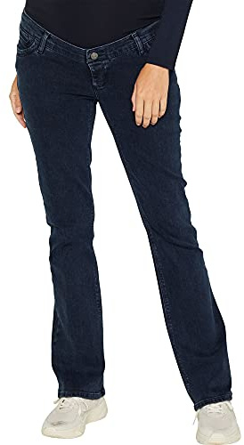 ESPRIT Maternity Damen Pants Denim OTB Bootcut Umstandsjeans, Blau (Darkwash 910), Herstellergröße: 34/32