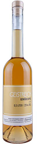 Nehrbaß - Gewürzapfellikör 0,5 Liter - Winterapfel Premium Likör 25% Vol. - Aus Deutschland