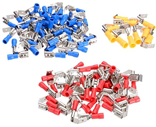 FMN-Verbinder ohne Logo, isoliert, 10-22 AWG, Spaten-Crimpanschlüsse, Sortiment von Elektrozubehör