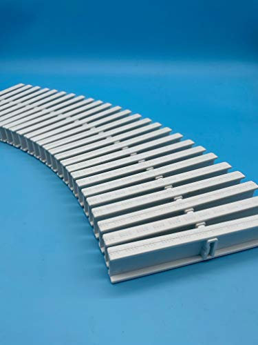 PI Rejilla Recta 195mm x 22mm Piscina | Rejilla Trasversal Adaptable a Curvas | Medidas Universales | Compatible con Rejillas Astral | PoolIberica (470 Unidades (Aprox: 10 Metros))