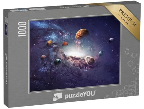 puzzleYOU: Puzzle 1000 Teile „Die Entstehung der Planeten des Sonnensystems“ – aus der Puzzle-Kollektion Planeten, Weltraum, Universum, Astronomie