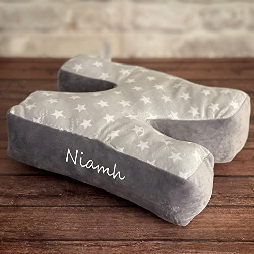 Echo Three Personalised Name Letter Cushion N | Custom Pillow N | Printed Name | Alphabet Cushion Monogram Pillow | Baby Gift Bedroom Decor