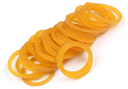 WOONEKY 100g Sturdy round Bundled Rubber Bands Stretchable Natural Rubber Bands for Office Use Large for Boys and Girls Crafts and School Projects