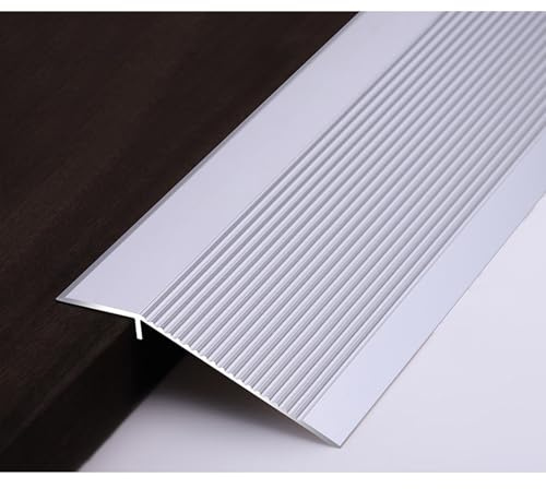 Listones de Transición del Suelo Desiguales, Rampa de Umbral de Puerta/Baldosa/Moqueta a Baldosa, Borde de Puerta de Entrada Metálico Extra Ancho (Color : D)