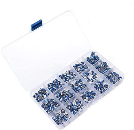 Gatuida 280-teiliges Potentiometer-sortiment – ​​14 Werte Je 20 Stück – 100 Ω Bis 2 Mω – Satz Variabler Widerstände – Kunststoff-metall-konstruktion – Australien-kompatibel