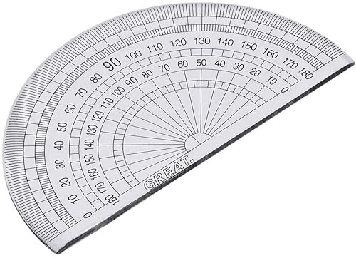 XYWHPGV Goniometro 180 gradi Disegno Strumento di misurazione Cancelleria 28 pezzi(6fdb4 ac5b8 0b15a 8e587 685f7 c5711