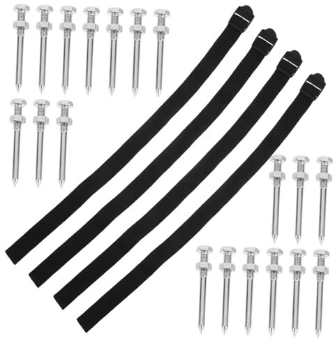 GARVALON Manual Aerator Shoes Strap Lawn Scarifier and Aerator Spikes Straps Grass Spiked Shoes for Garden Work