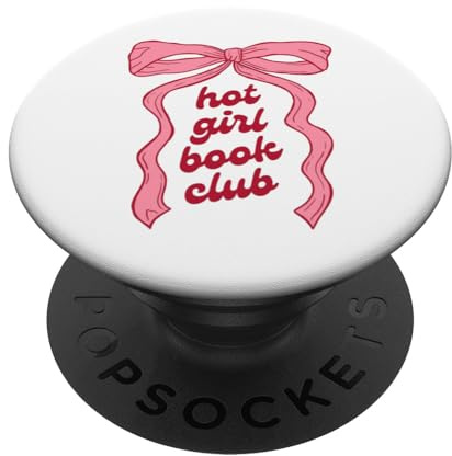 Hot Girl Book Club Pink Bow Kokette Girly Preppy Reader PopSockets Klebender PopGrip
