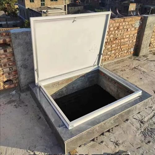 Basement Window Well Covers, Strong Load-Bearing Capacity Skylight Lid for Sloped & Flat Roof, Roof Skylight Covers for Blackout/Waterproof(45x45cm/17.7x17.7inch)